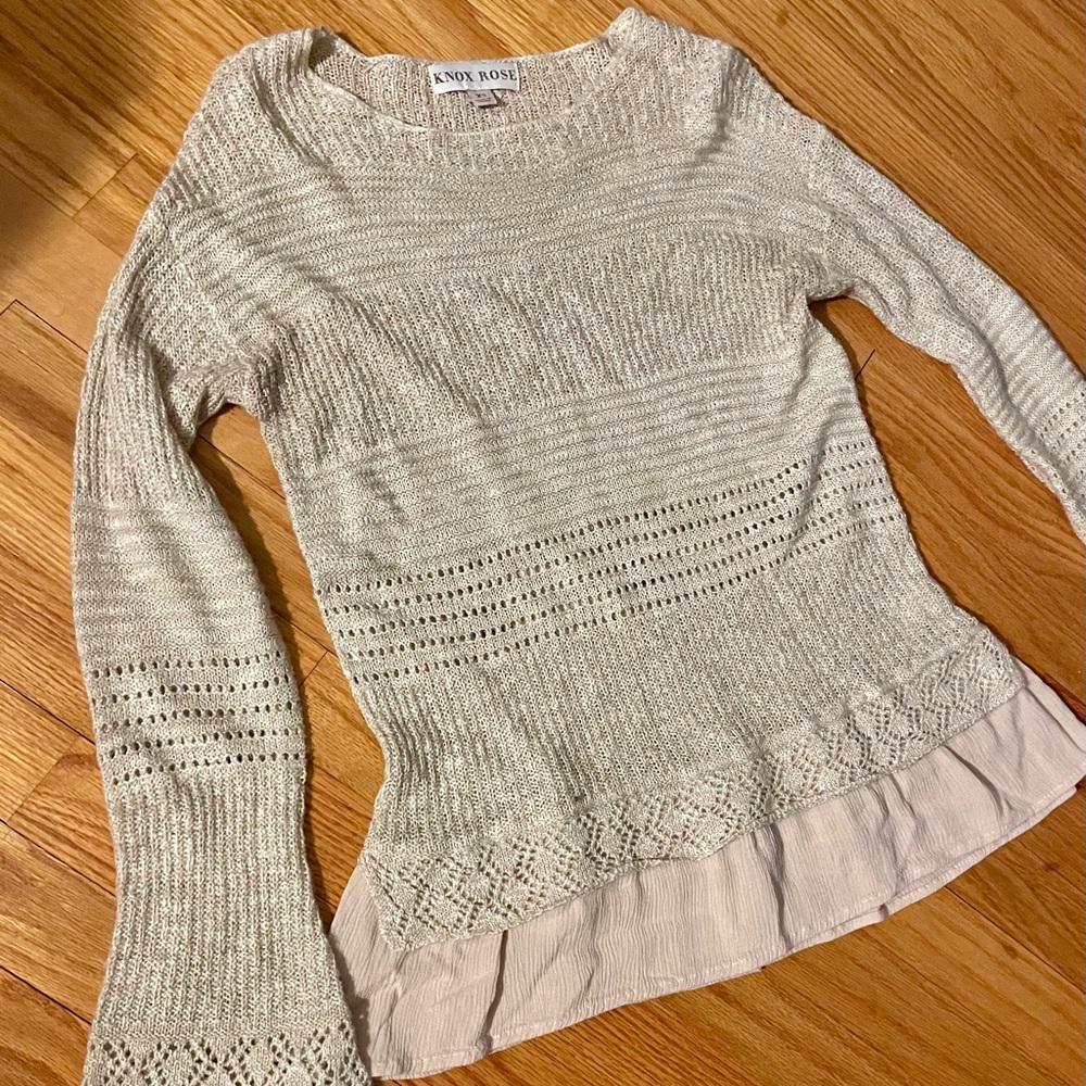Knox Rose Cream Sweater XS